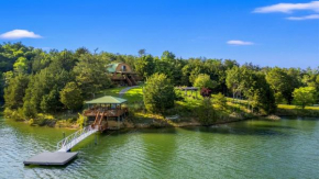 Lakefront Retreat With Mountain Views, Private Boat Launch And Dock